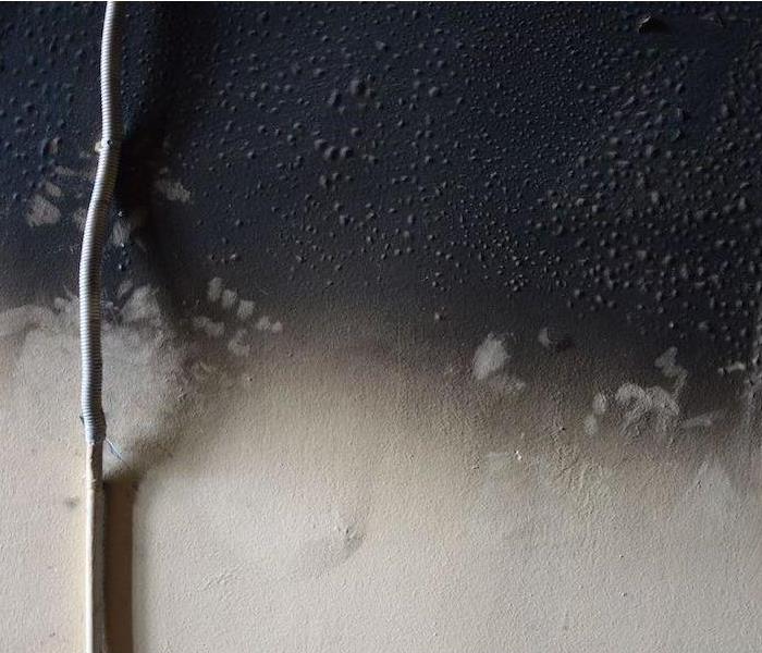 After Fire Soot On Wall